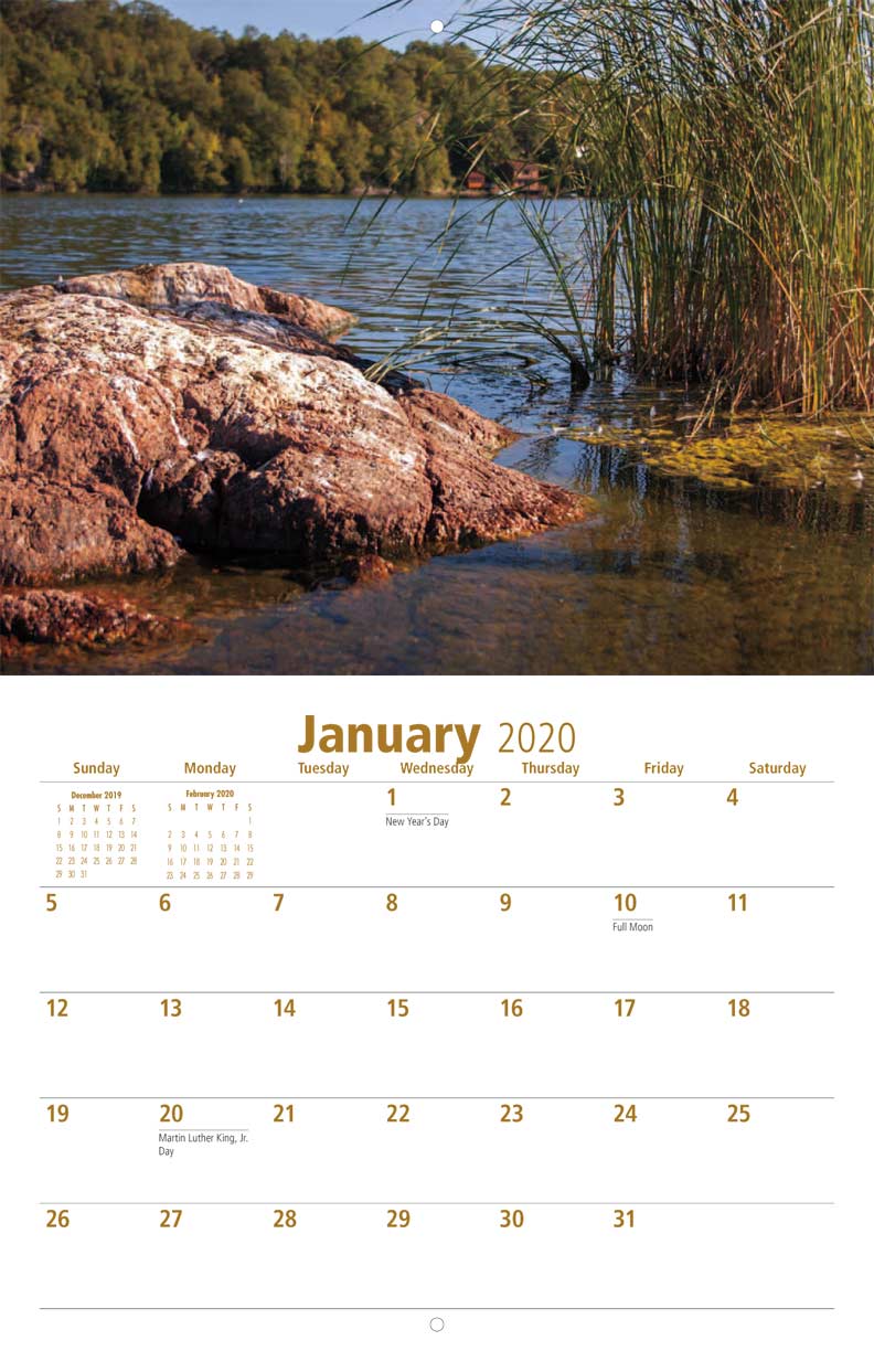 Pleasant Lake Association 2019 Calendar Fundraising