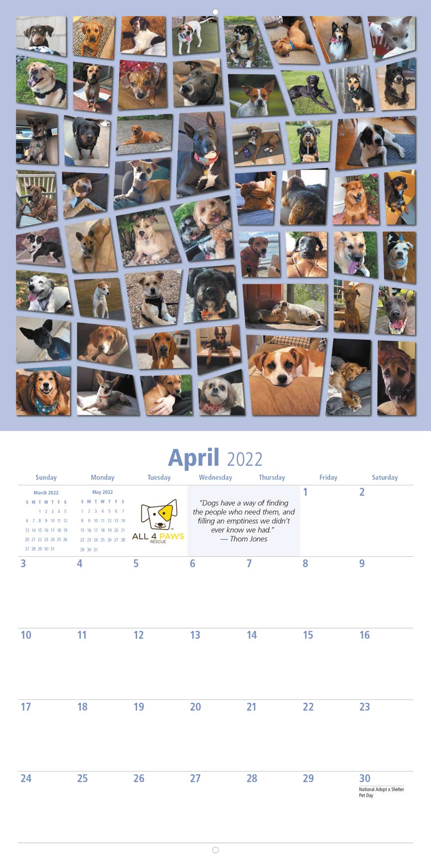 CALENDAR — Family Pet Advocates