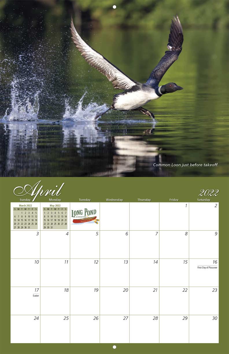 Long Pond Association 2022 Calendar