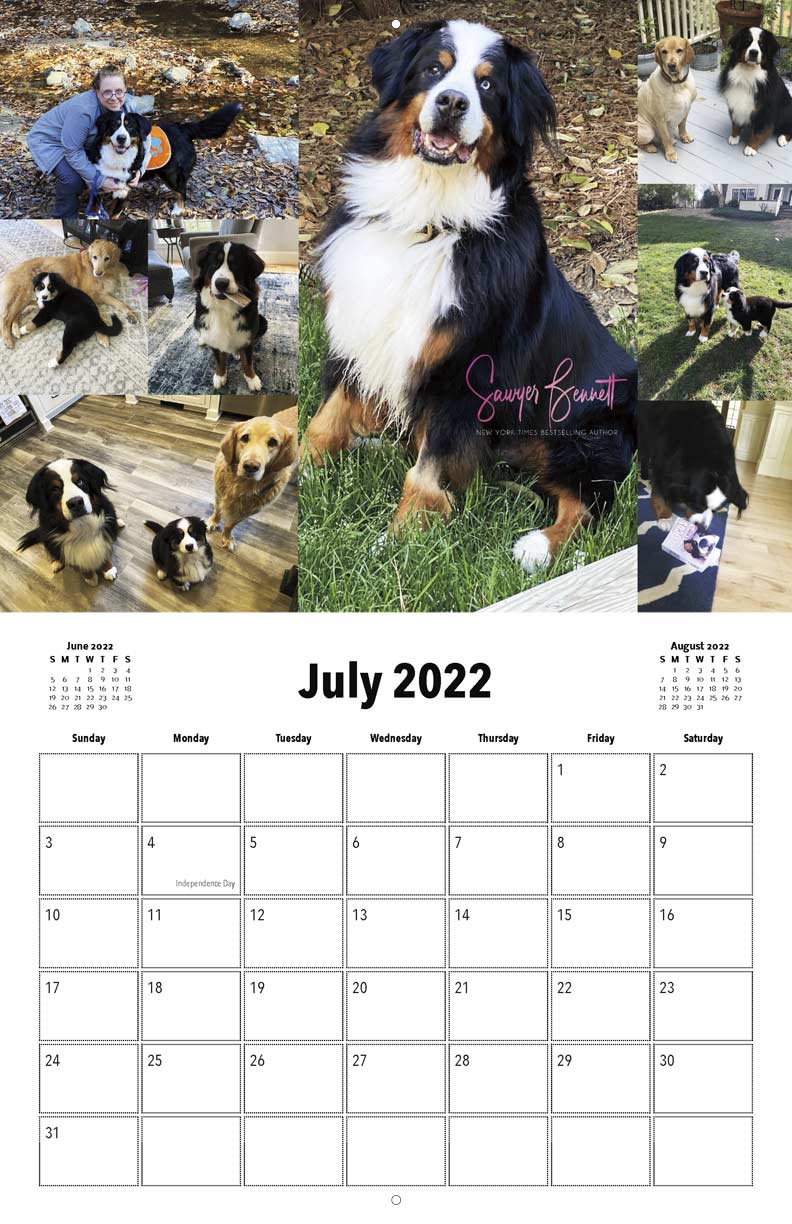 dogs of romancelandia 2022 calendar fundraising