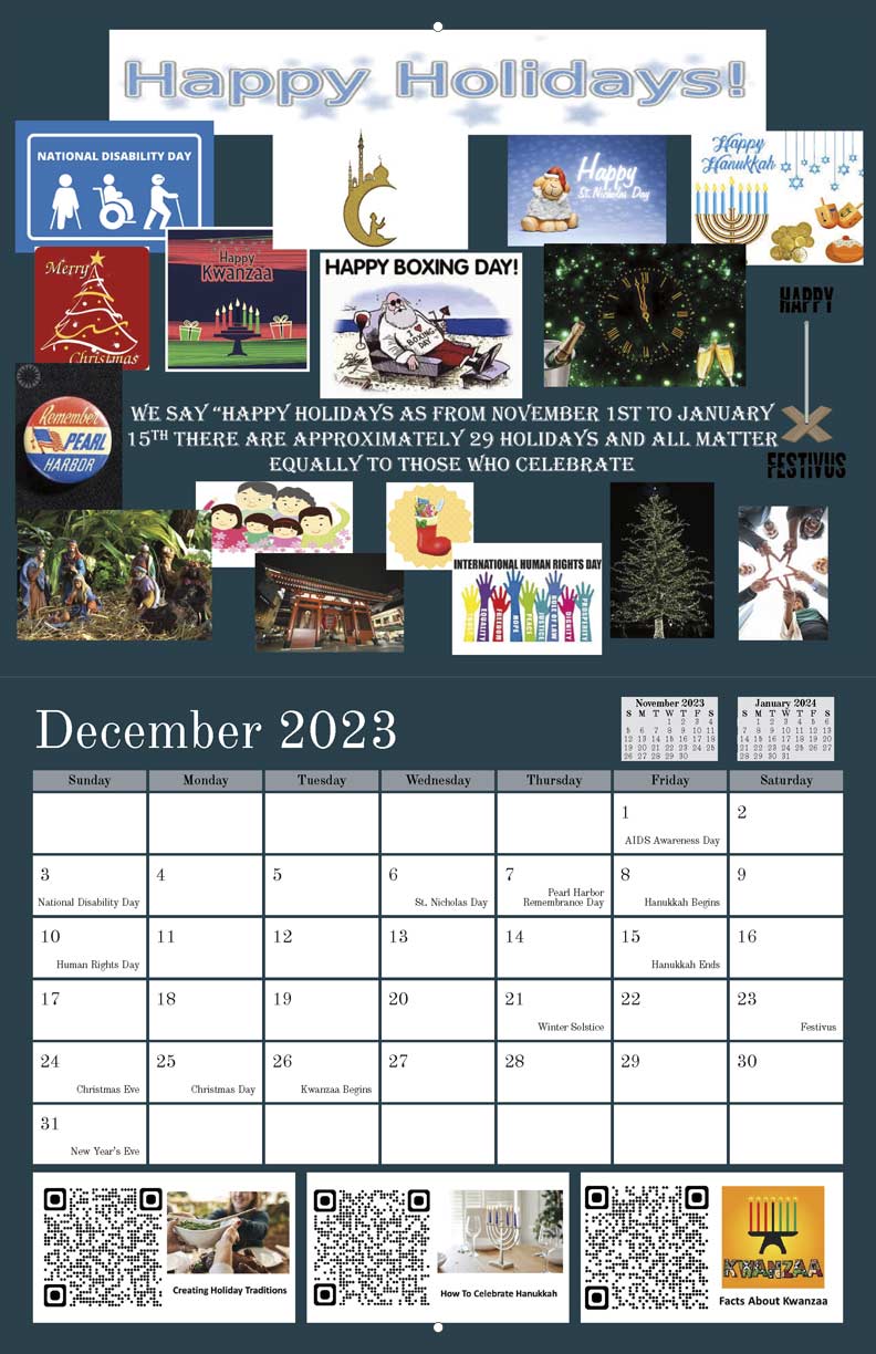 Advocate Aurora Health Diversity and Inclusivity 2023 Calendar