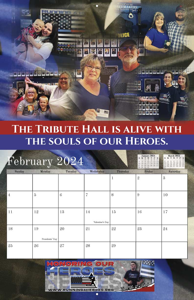 Running 4 Heroes 2024 Calendar Yearbox Calendars