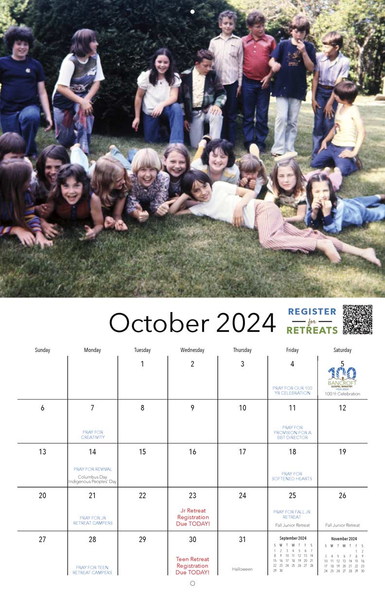 Bancroft Gospel Ministry 2024 Calendar Yearbox Calendars