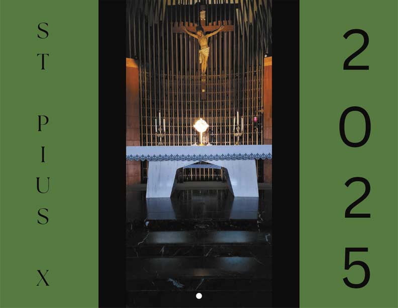 St. Pius X Church — Rectory Calendar Payment Yearbox Calendars